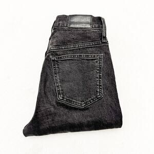 Madewell The Perfect Vintage Jean Zip Fly Black Charcoal Denim Jeans Size 24